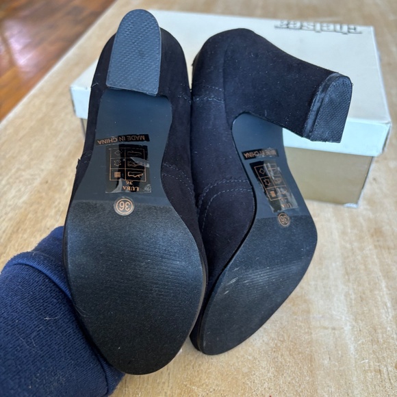 Chelsea Crew Luba Black Smoking Heels Sz 36/5 New - Picture 6 of 6